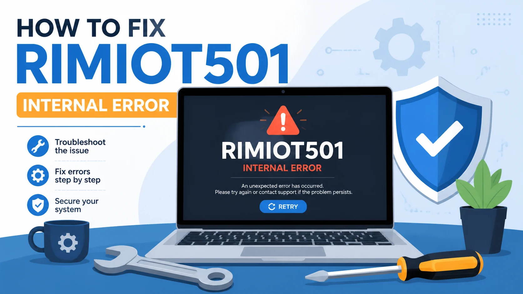 Getting the RIMIOT501 internal error? Learn exactly what causes it and how to fix it fast with our step-by-step troubleshooting guide — no technical jargon, just clear solutions.